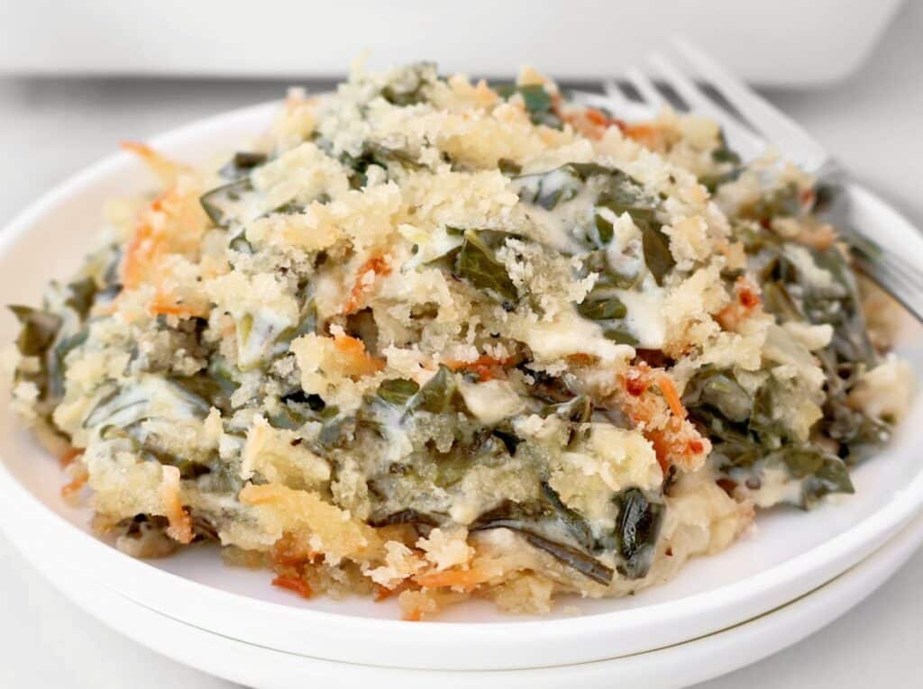 Dreaming of a cheesy collard casserole? Learn these easy tricks for the creamiest bake ever made!