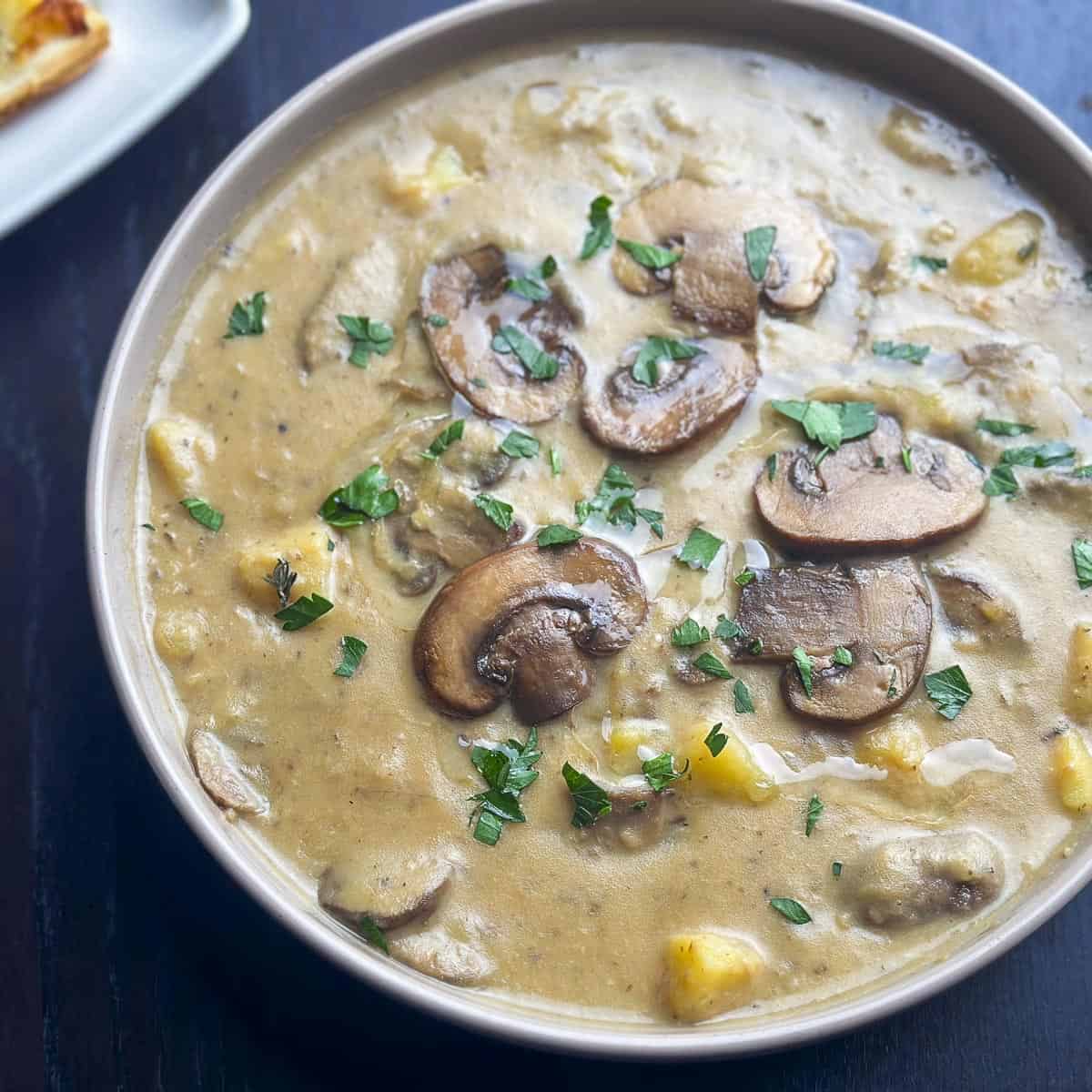 How do you make creamy mushroom soup and potatoes? Learn our secret for the perfect texture.