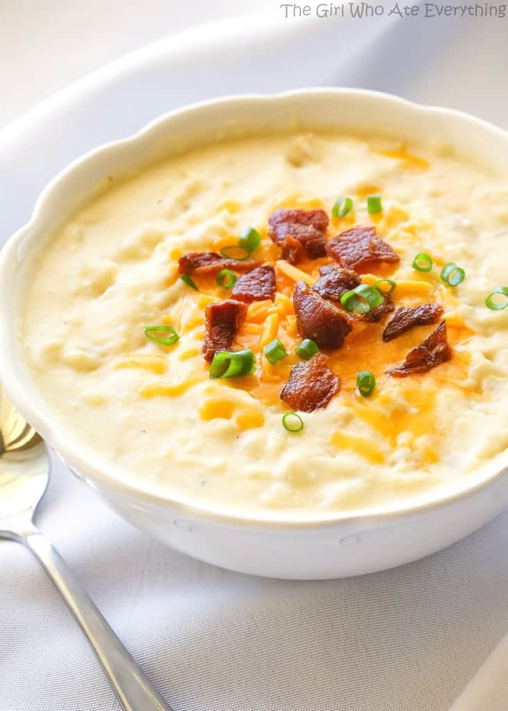 Is crockpot potato soup with cream cheese easy to make? Yes, and it is incredibly delicious too!
