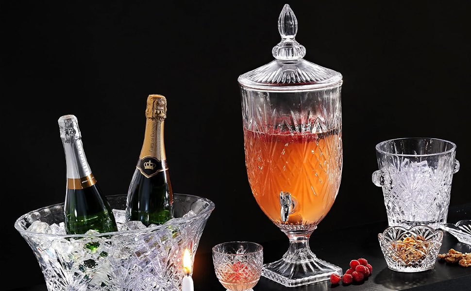 What's special about a crystal beverage dispenser? (It's perfect for serving your drinks beautifully).