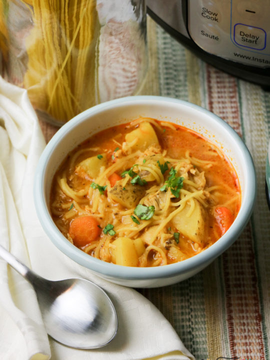 Quick Cuban Chicken Noodle Soup Dinner Ready in 30 Minutes